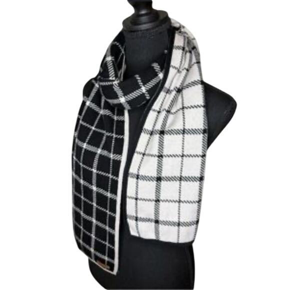 COACH Scarf Vintage Reversible Wool Wrap UniSex Neck Muffler Cozy Classic Demure - Picture 1 of 9